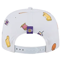 Casquette ajustable New Era blanche Los Angeles Lakers Team Cheer Rope 19TWENTY pour homme