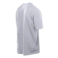 V107988 LAKERS WHI SP25 T-shirt à manches courtes oversize point de chaînette pour homme New Era Throwback Prep TEEMENSCR 60597352 #1
