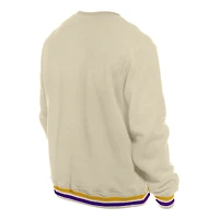 Sweat-shirt à enfiler rétro Los Angeles Lakers blanc New Era pour homme