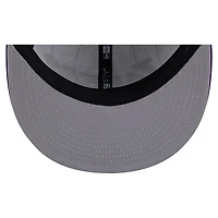 Men's New Era  White Los Angeles Lakers Wordmark Pinstripe 59FIFTY Fitted Hat