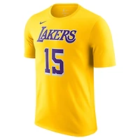 T-shirt Nike Austin Reaves Gold pour homme avec nom et numéro Los Angeles Lakers Icon Edition