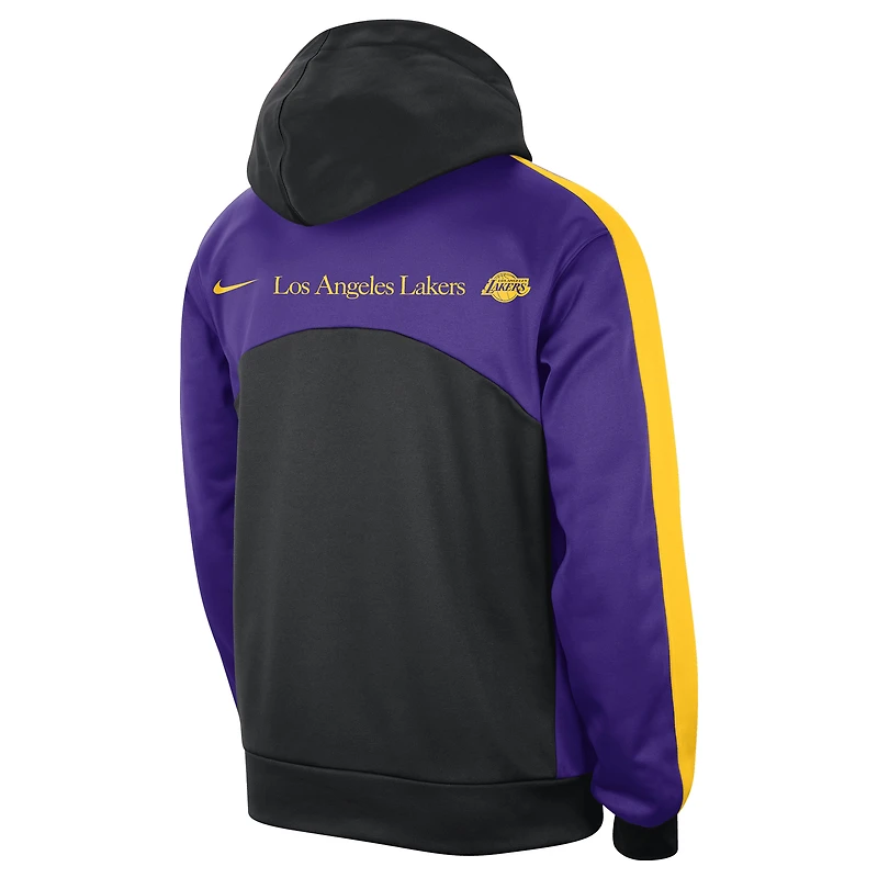 Sweat à capuche Nike Los Angeles Lakers Authentic Starting Five Force Performance pour homme, noir/violet