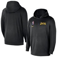 Men's Nike Black Los Angeles Lakers 2024/25 On-Court Authentic Practice Yoga Restore Lightweight Pullover Hoodie
