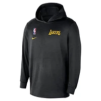 Men's Nike Black Los Angeles Lakers 2024/25 On-Court Authentic Practice Yoga Restore Lightweight Pullover Hoodie