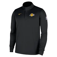 Men's Nike Black Los Angeles Lakers 2025/26 Authentic Coaches Quarter-Zip Dri-Fit Top