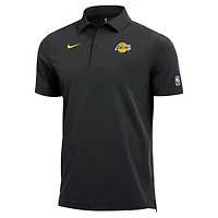 Men's Nike  Black Los Angeles Lakers 2025/26 Authentic Dri-FIT Coaches Polo