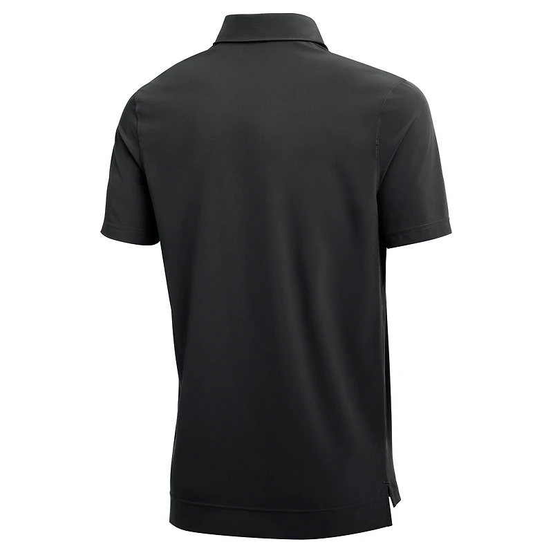 Polo d'entraîneur Nike noir authentique Los Angeles Lakers 2025/26 pour homme, en tissu Dri-FIT.