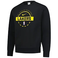 Men's Nike  Black Los Angeles Lakers 2025/26 Authentic Practice Club Sweatshirt