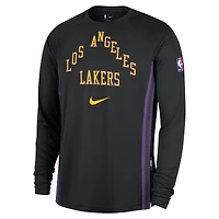Men's Nike  Black Los Angeles Lakers 2025/26 City Edition Authentic Pregame Dri-FIT Long Sleeve Shooting T-Shirt