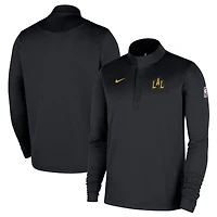 Men's Nike  Black Los Angeles Lakers 2025/26 City Edition Remix Authentic Coaches Dri-FIT Half-Zip Pullover
