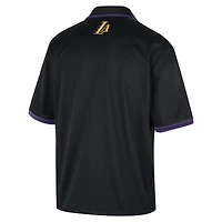 Men's Nike  Black Los Angeles Lakers 2025/26 City Edition Remix Courtside Air Half-Sleeve Polo