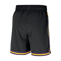 Short tissé Nike noir authentique Los Angeles Lakers pour homme