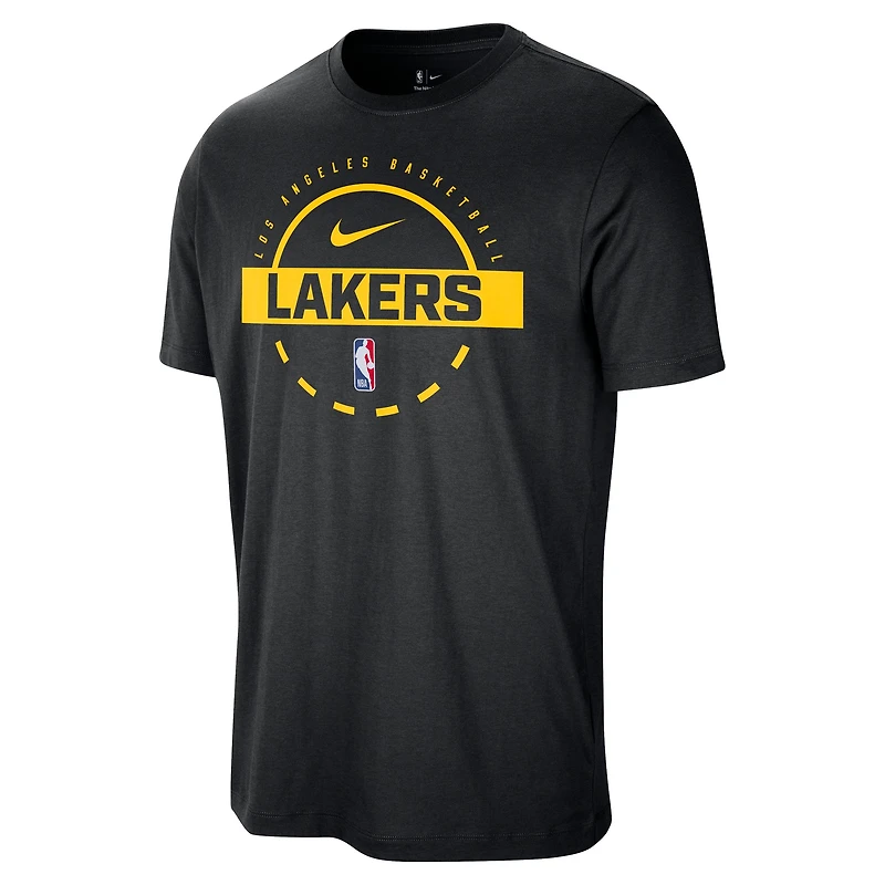 Men's Nike  Black Los Angeles Lakers Authentic Practice T-Shirt