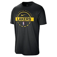 Men's Nike  Black Los Angeles Lakers Authentic Practice T-Shirt