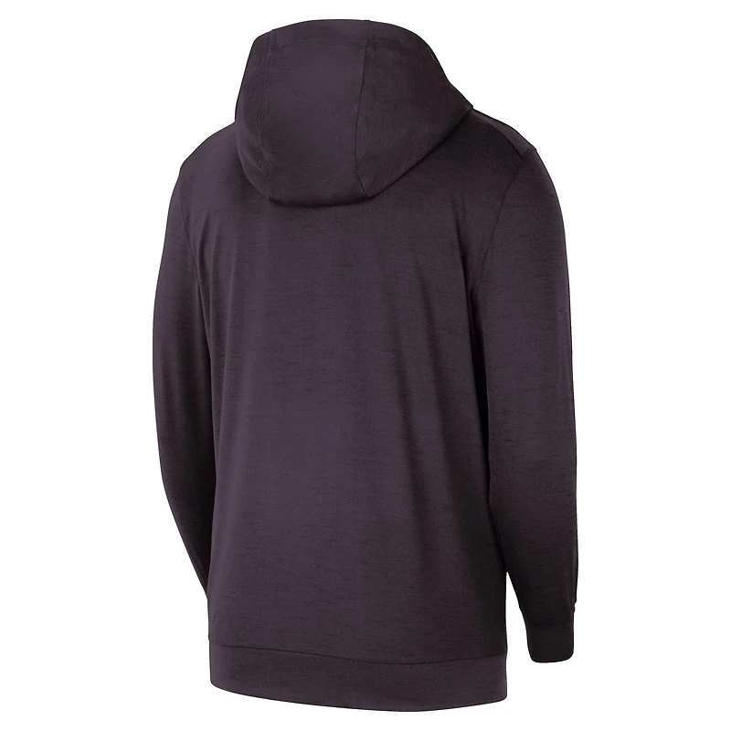 Men's Nike  Black Los Angeles Lakers Authentic Practice Yoga Restore Pullover Hoodie