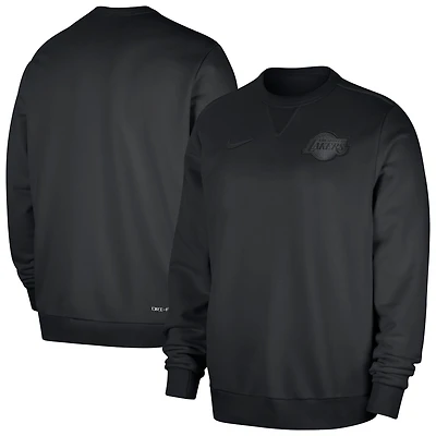 Men's Nike  Black Los Angeles Lakers Authentic Standard Issue Travel Dri-FIT Sweatshirt