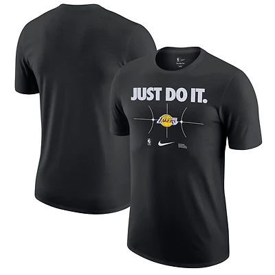 T-shirt Nike noir Los Angeles Lakers Just Do It pour homme