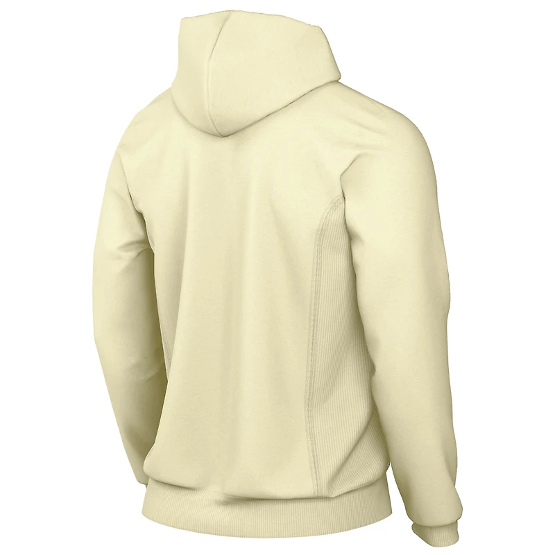Men's Nike Cream Los Angeles Lakers Authentic Standard Issue Full-Zip Hoodie Jacket