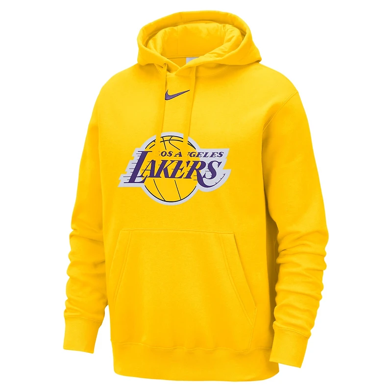 Men's Nike Gold Los Angeles Lakers Essential Logo Club Pullover Hoodie