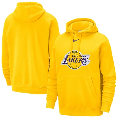 Men's Nike Gold Los Angeles Lakers Essential Logo Club Pullover Hoodie
