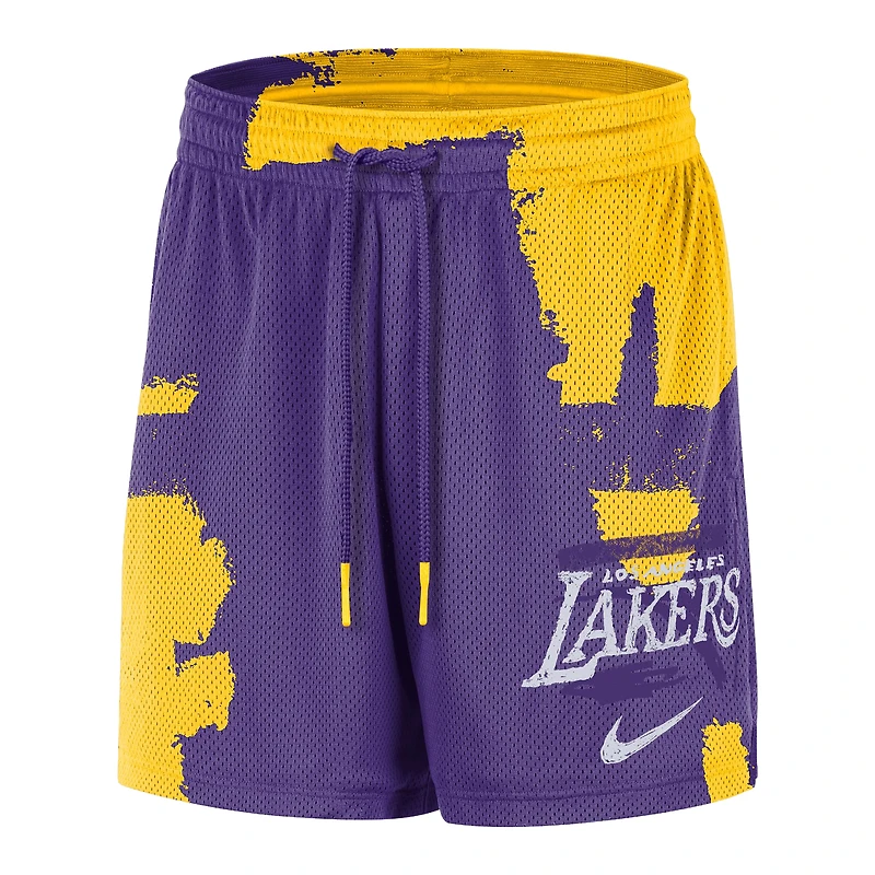 Men's Nike Purple/Gold Los Angeles Lakers Courtside Club Dri-FIT Practice Shorts