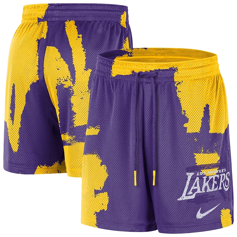 Men's Nike Purple/Gold Los Angeles Lakers Courtside Club Dri-FIT Practice Shorts