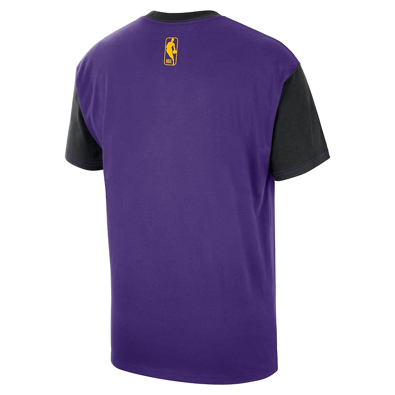 Men's Nike Purple Los Angeles Lakers 2024/25 City Edition Courtside Color Block T-Shirt