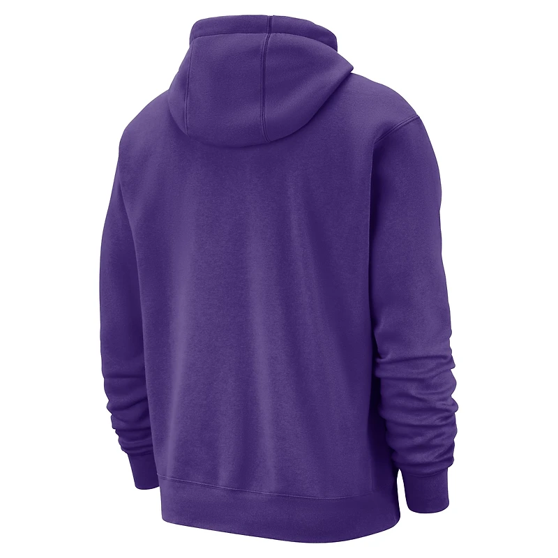 Sweat à capuche Nike violet Los Angeles Lakers 2024/25 City Edition pour homme