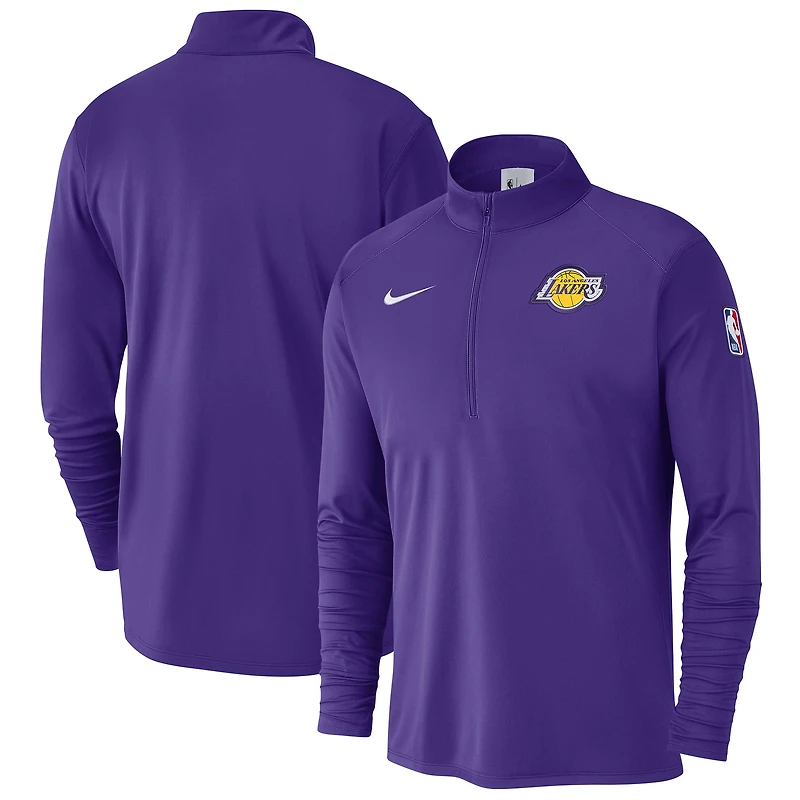 Men's Nike Purple Los Angeles Lakers 2024/25 Courtside Performance Half-Zip Top