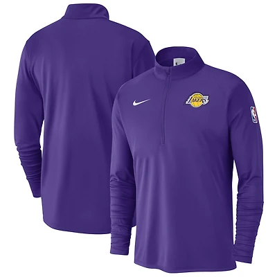 Men's Nike Purple Los Angeles Lakers 2024/25 Courtside Performance Half-Zip Top