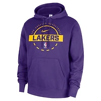 Men's Nike Purple Los Angeles Lakers 2025/26 Authentic Practice Club Pullover Hoodie