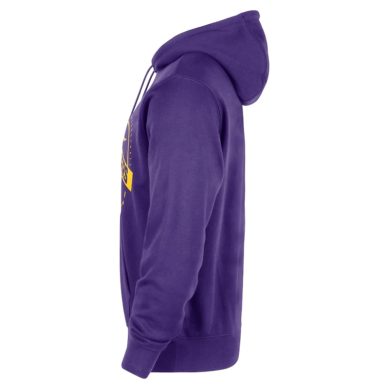 Men's Nike Purple Los Angeles Lakers 2025/26 Authentic Practice Club Pullover Hoodie