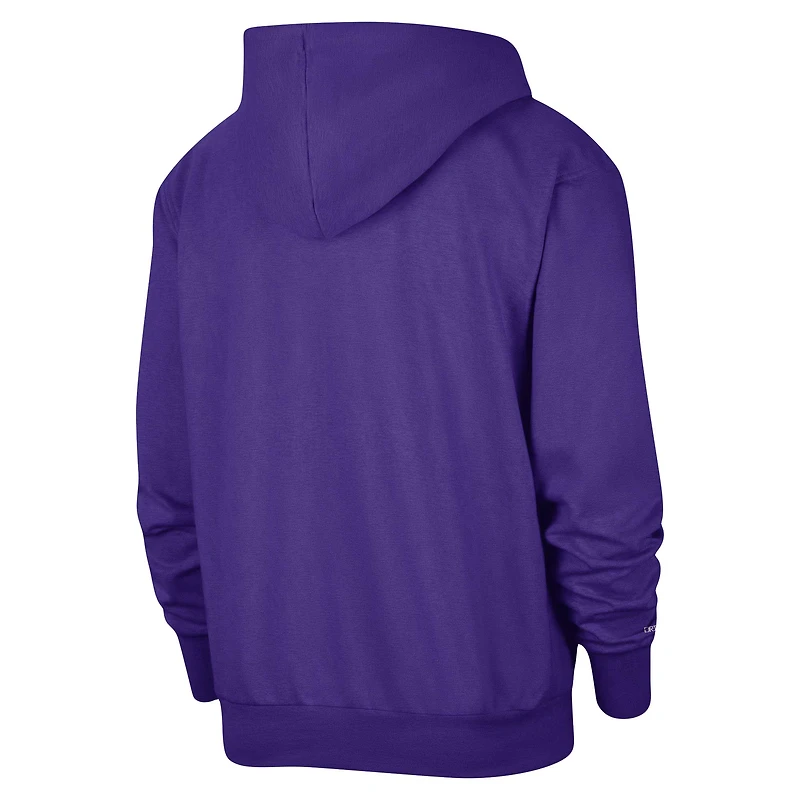 Sweat à capuche Nike violet Los Angeles Lakers Authentic Performance pour homme