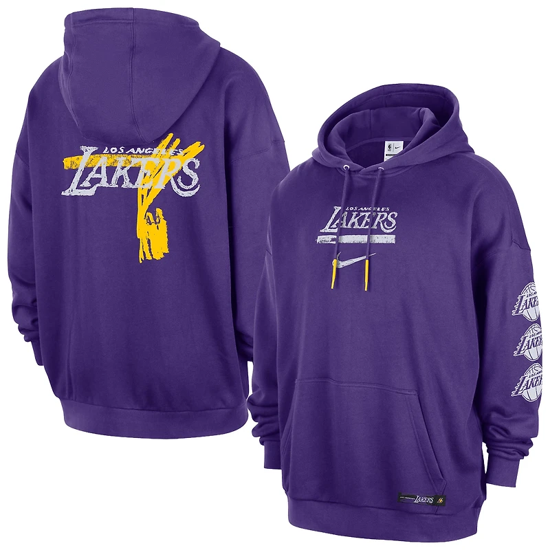 Sweat à capuche premium Nike Courtside Club violet pour homme