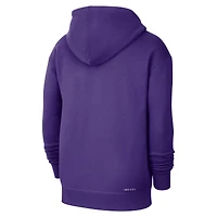 Sweat à capuche Nike violet Los Angeles Lakers Courtside Standard Issue Performance pour homme