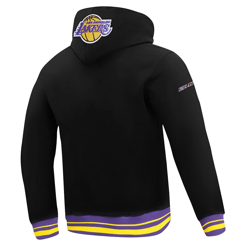 Sweat à capuche noir Pro Standard pour homme avec code régional des Los Angeles Lakers