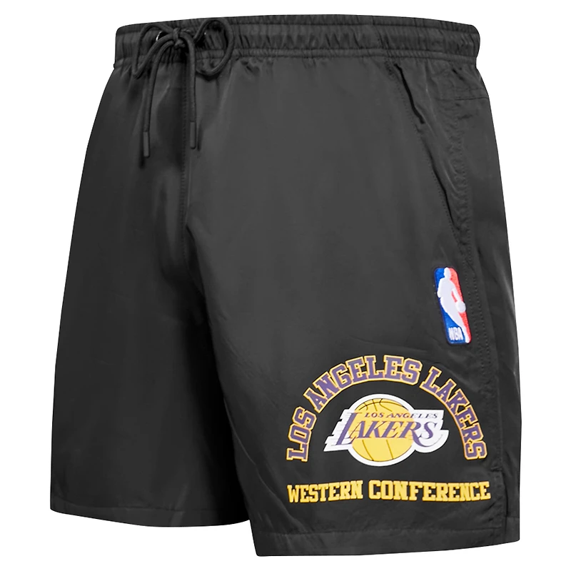 Men's Pro Standard Black Los Angeles Lakers Area Code Shorts