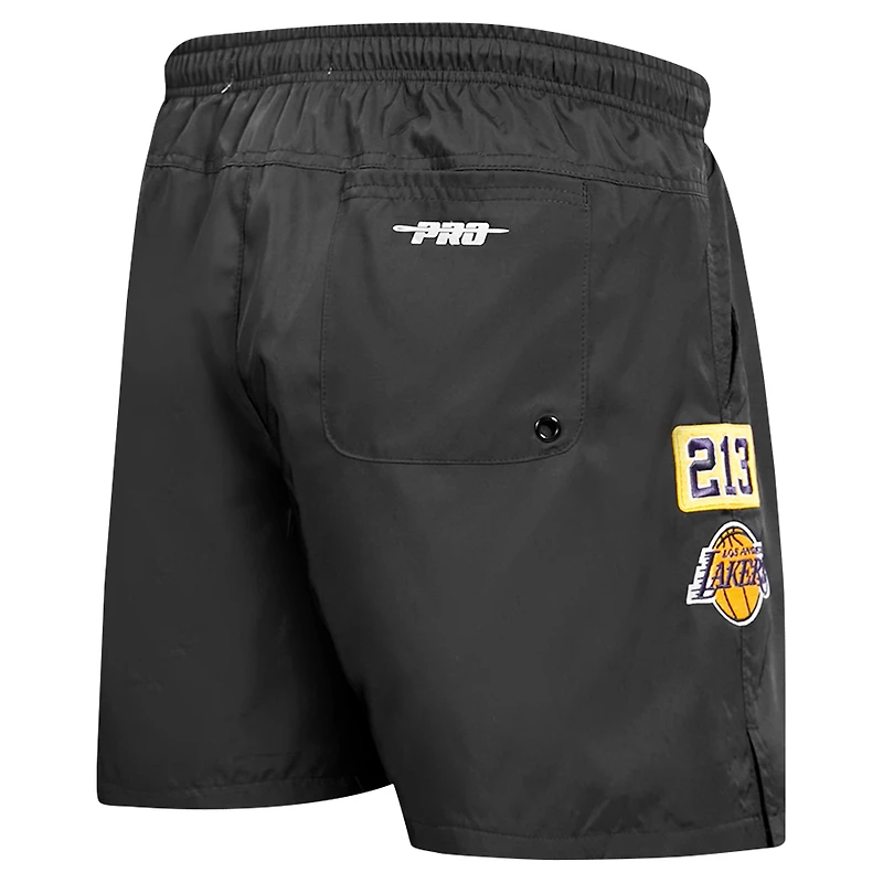 Men's Pro Standard Black Los Angeles Lakers Area Code Shorts