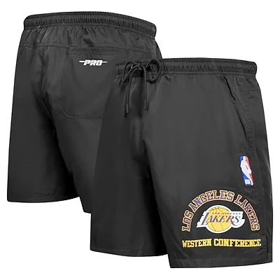 Men's Pro Standard Black Los Angeles Lakers Area Code Shorts