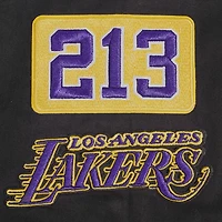Veste zippée en sergé noir Pro Standard Los Angeles Lakers Area Code pour homme