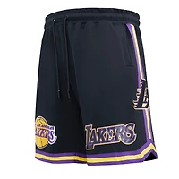 Short Pro Standard Los Angeles Lakers en chenille noir pour homme