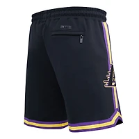 Short Pro Standard Los Angeles Lakers en chenille noir pour homme