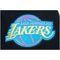 Men's  Pro Standard Black Los Angeles Lakers Neon Pullover Hoodie