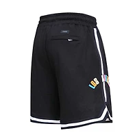 Men's Pro Standard Black Los Angeles Lakers Neon Shorts