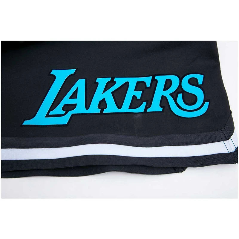 Men's Pro Standard Black Los Angeles Lakers Neon Shorts