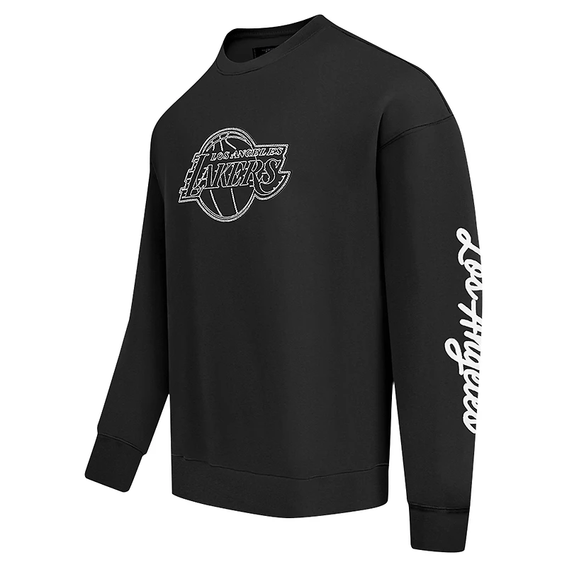Sweat-shirt à enfiler Paint the City Pro Standard pour homme, noir, Los Angeles Lakers