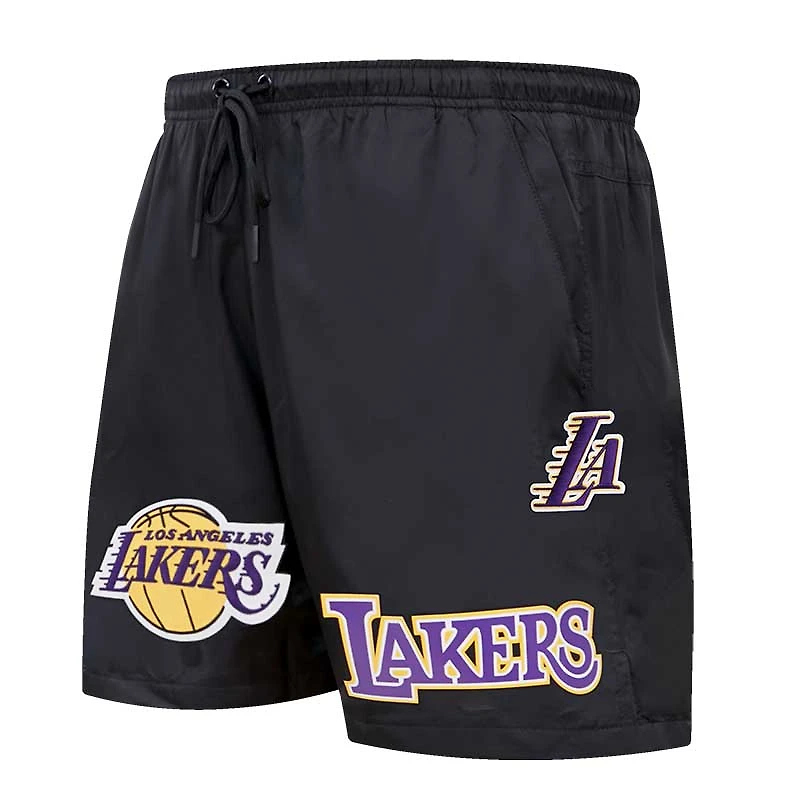 Short tissé Los Angeles Lakers Pro Standard noir pour homme