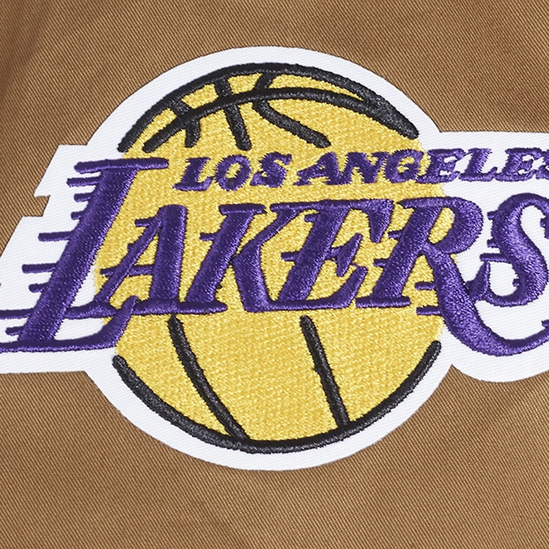 Veste zippée en sergé Paint The City des Los Angeles Lakers Pro Standard marron pour homme