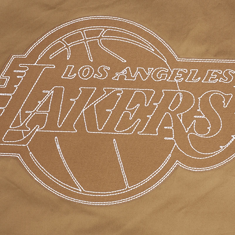 Veste zippée en sergé Paint The City des Los Angeles Lakers Pro Standard marron pour homme