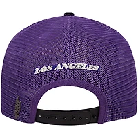 Casquette Snapback Elite Classic Trucker Visor Elite Classic Pro Standard pour homme, crème/violet Los Angeles Lakers